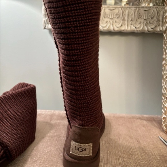 UGG Chocolate Knit Over the Knee Boots - Picture 7 of 9